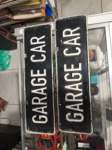 Plaquinhas colecionável de garagem de oficina