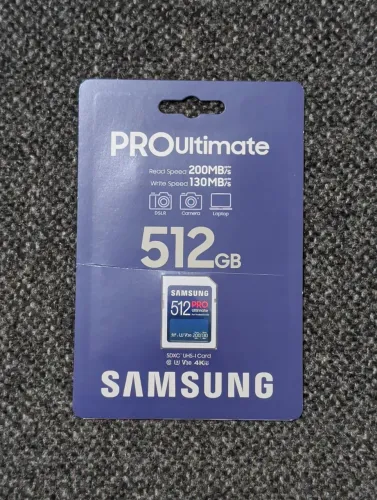 Cartão De Memória Samsung Pro Ultimate 512gb Sdxc Uhs-i V30 A2