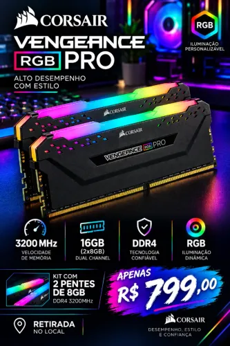 memoria Ram corsair vegeance pro RGB 2x8GB ddr4 3200 mhz
