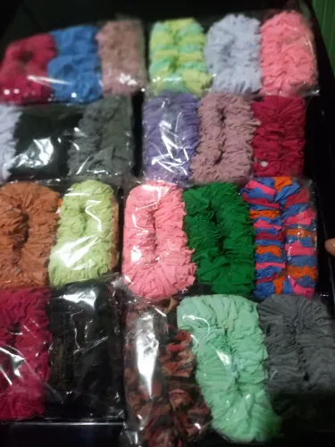 Kit com 50 Rabicos de retalhos cores sortidas
