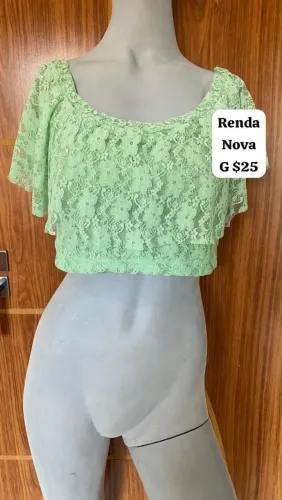 Croped de Renda Lindíssimo NOVO 