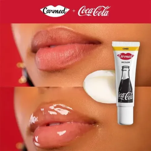 Carmed Coca Cola Incolor Kit com 16 unidades Hidratante Labial Edição Especial
