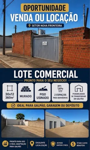 Lote 30x12 setor nova fronteira