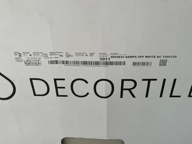 Revestimento Decorlite 1,2 x 1,2 Sampa off white