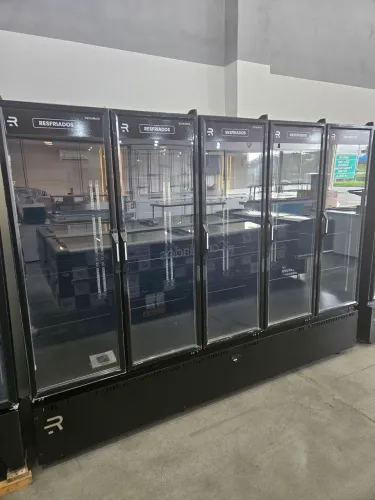 geladeira expositora 5 portas para frios e bebidas - a pronta entrega