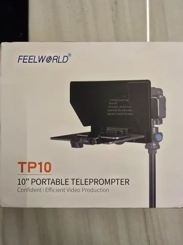 Teleprompter Profissional 10" Feelworld TP10 - Para Tablet/Celular e DSLR - NOVO