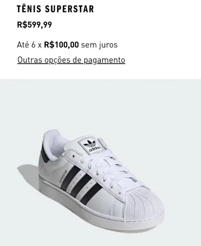 Tênis adidas super star | Original