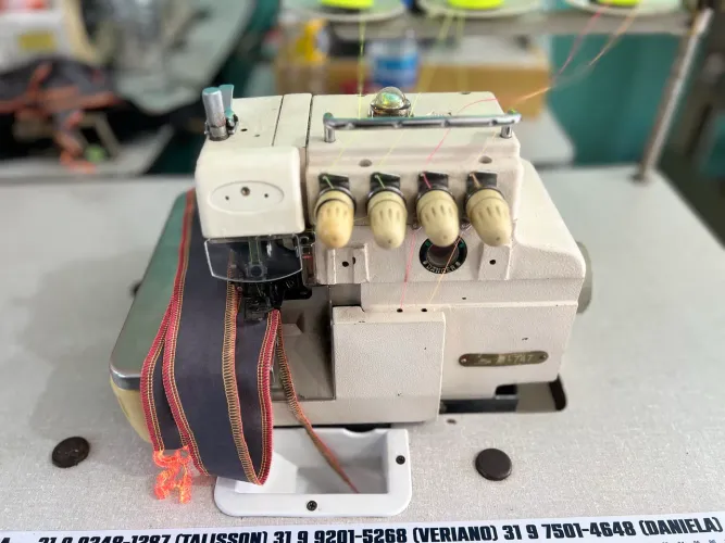 Máquina de costura overlock ponto cadeia / 4 fios, aceitamos cartões de crédito
