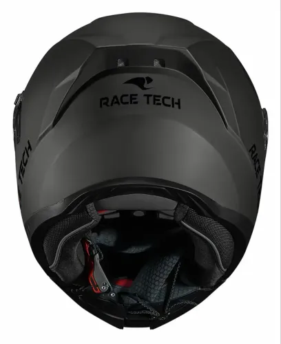 Capacete Robocop Race Tech Signal Monocolor Titanium Fosco