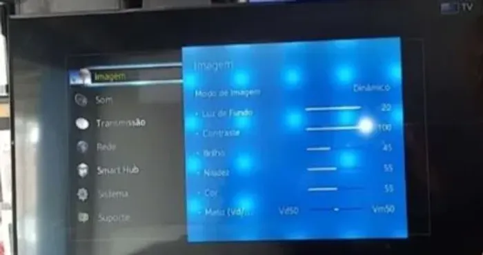 TV SAMSUNG 40 POLEGADAS USADA COM DEFEITO