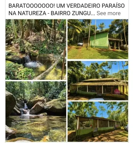 Terreno com Cachoeira Privativa - 20 min do Centro (Zungú)
