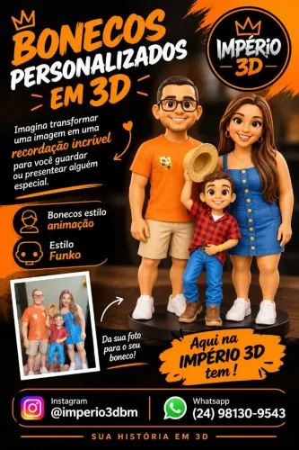 Boneco personalizados 3D