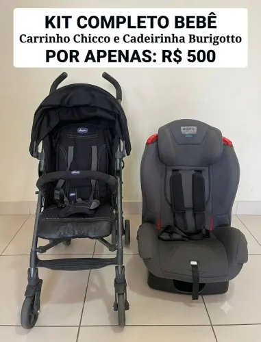 Caderinha burigotto e carrinho chicco