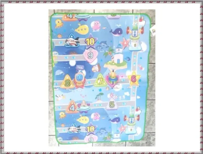 Tapete infantil emborrachado - imperável estampas 90 x 120 cm