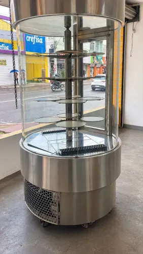 Torneira vertical refrigerada giratória bolo
