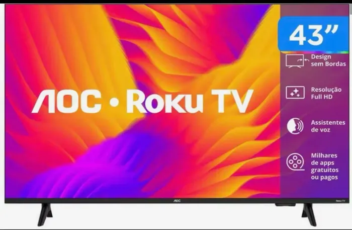 Vendo Smart tv Aoc 43 4k nova sem uso