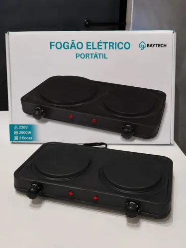 Fogão Elétrico 2 bocas, 220v, Novo