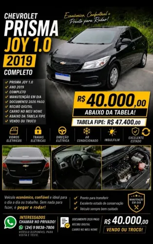 Chevrolet Prisma Sed. Joy/ LS 1.0 8V Flexpower 4P 2019