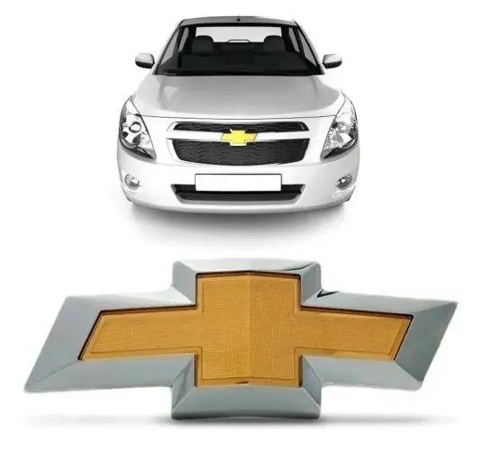 Emblema grade dianteira GM Cobalt 2012 2013 2014 2015 Dourado