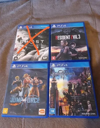 VAI AUMENTAR Lote jogos ps4 raros