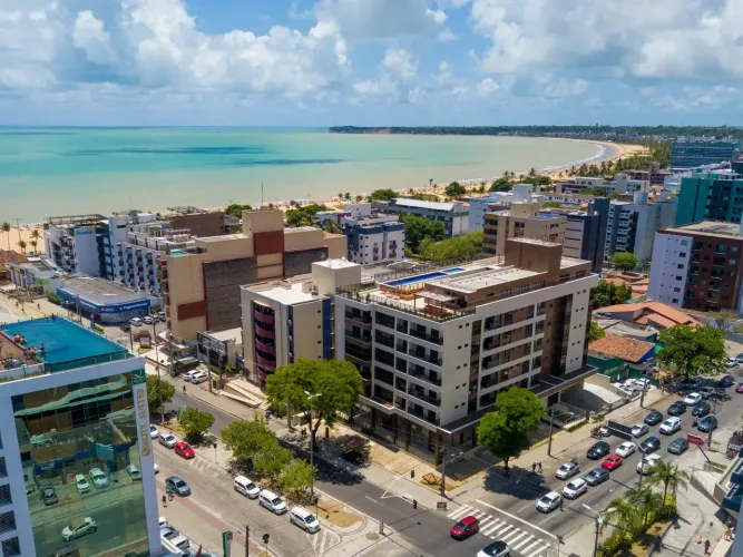 Apartamento 1 quarto 35m2 mobiliado na área mais procurada e rentável do Cabo Branco, João