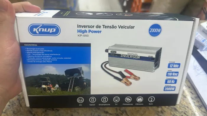 Inversor de potência de 2000W 12v pra 110v
