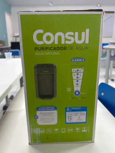 Purificador Consul Água Natural NOVO. Filtragem Classe A e eficiência bacteriológica.