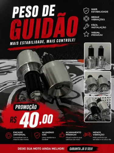 Peso de guidão cg 125/150/160 R$ 40,00