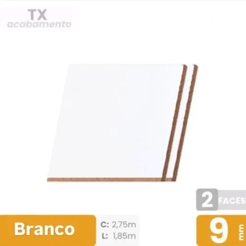 CHAPAS MDF BRANCO TX 09MM