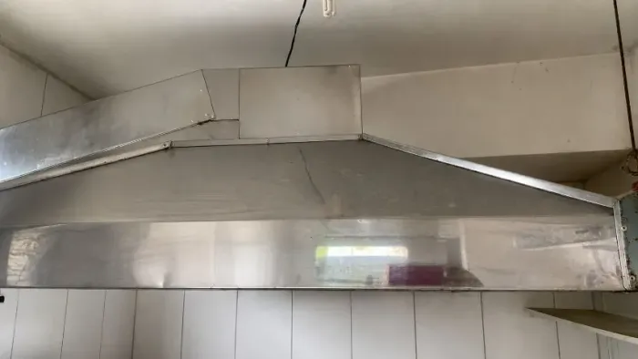 Coifa completa em Aço Inox, Pouquíssimo uso com motor