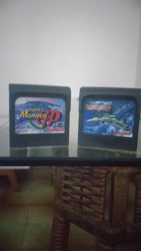 Game Gear 2 Cartuchos: Areial Assalt, Super Mônaco GP (Original) Via Pix