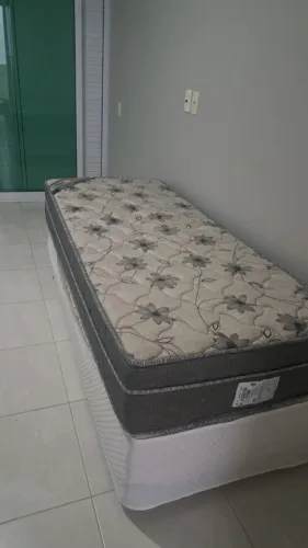 Conjunto cama box solteiro ortobom