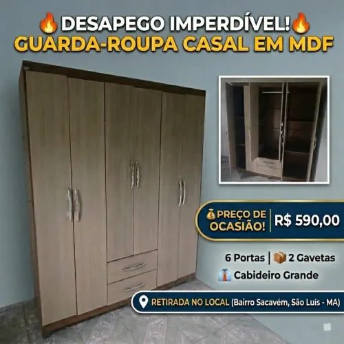 Guarda-roupa casal | O Preço caiu 