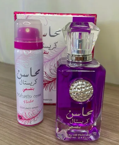 Kit Presente Feminino Lattafa Mahasin Crystal Violet