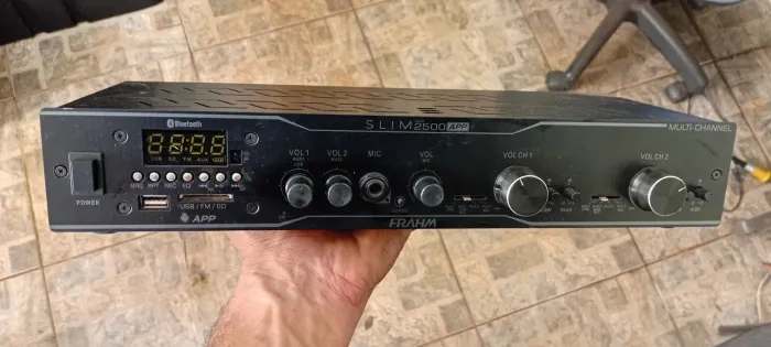 Receiver Amplificador Frahm Slim 2500 APP 160W - Bluetooth