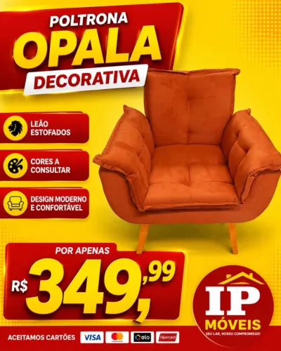 Poltrona Opala Decorativa 