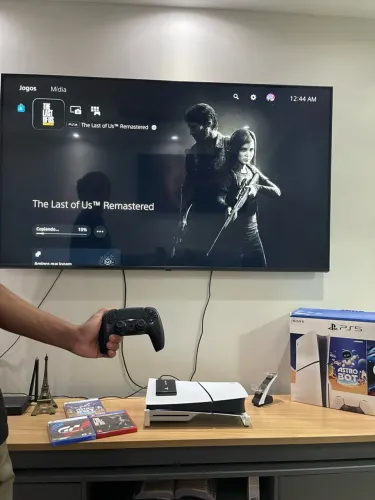 ? PS5 SLIM 1TB COM DISCO + 3 JOGOS + HD EXTERNO 1TB ? COMPLETÃO!