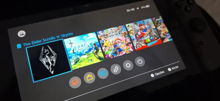 Nintendo Switch V1 Completo + 8 Jogos Físicos Fácil Para Destravar
