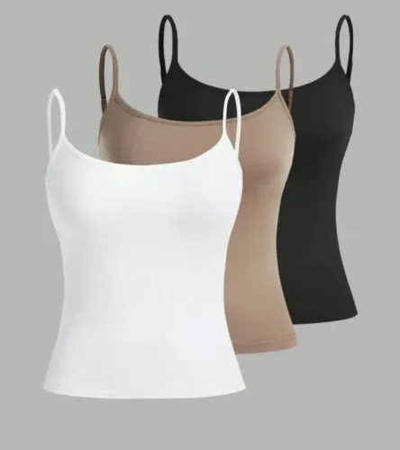 Kit 3 Camisetas Femininas Slim Fit Verão Tam M