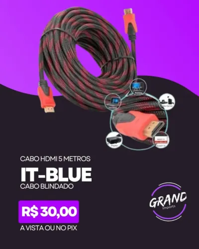 Cabo HDMI 5 metros