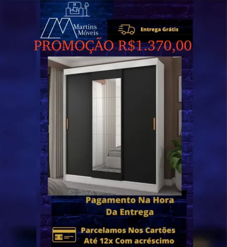 GRANDE PROMOÇÃO*GUARDA ROUPA LAS VEGAS FELLICCI ENTREGA GRÁTIS ACEITA CARTÃO