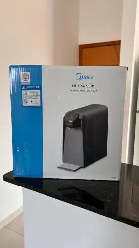 Purificador de Água SlimPure Cinza Bivolt Midea Promoção imperdível 