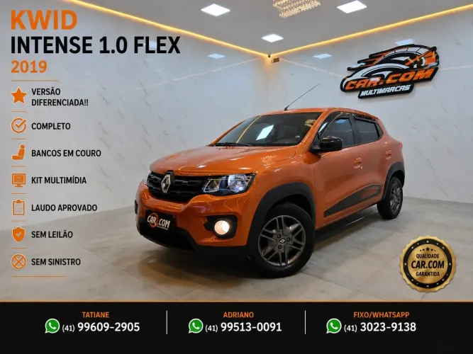 Renault Kwid Intense 1.0 Flex 12V 5P Mec. 2019