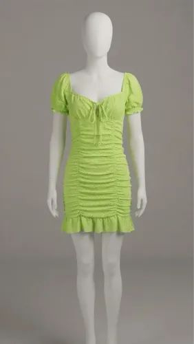 SEMANA DO DESAPEGO Vestido verde de malha