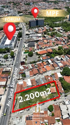 VENDO EXCELENTE TERRENO NA AV. JUCA SAMPAIO NA PRINCIPAL DO BARRO DURO.
