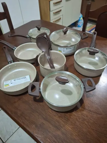 Conjunto de panelas 10 peças Teflon (PRONTA ENTREGA)