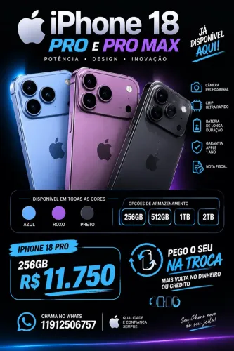 IPHONE 18 PRO MAX 256gb