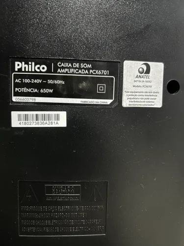 Caixa de som Philco extreme 650w