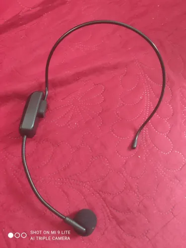 Microfone Headset Sem Fio Wireless UHF TX 