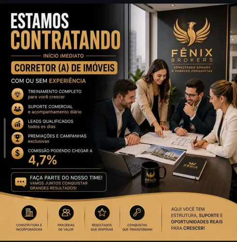Vaga para Corretor / Consultor Imobiliário - Início Imediato